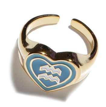 Sello Corazón Acuario