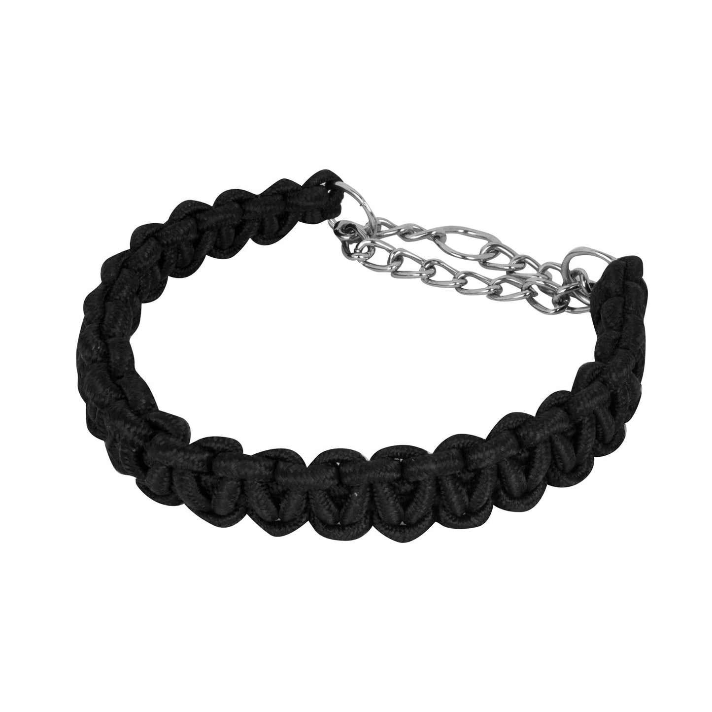 Collar Educativo Trenzado con Cadena Negro