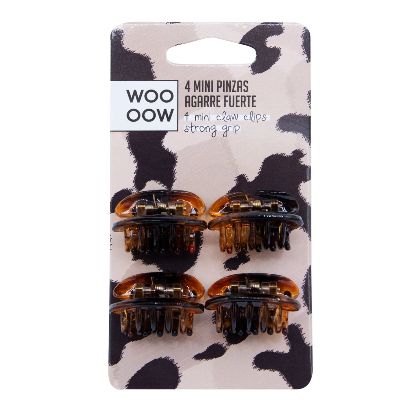 WOO OOW Set 4 Mini Pinzas de Agarre Fuerte
