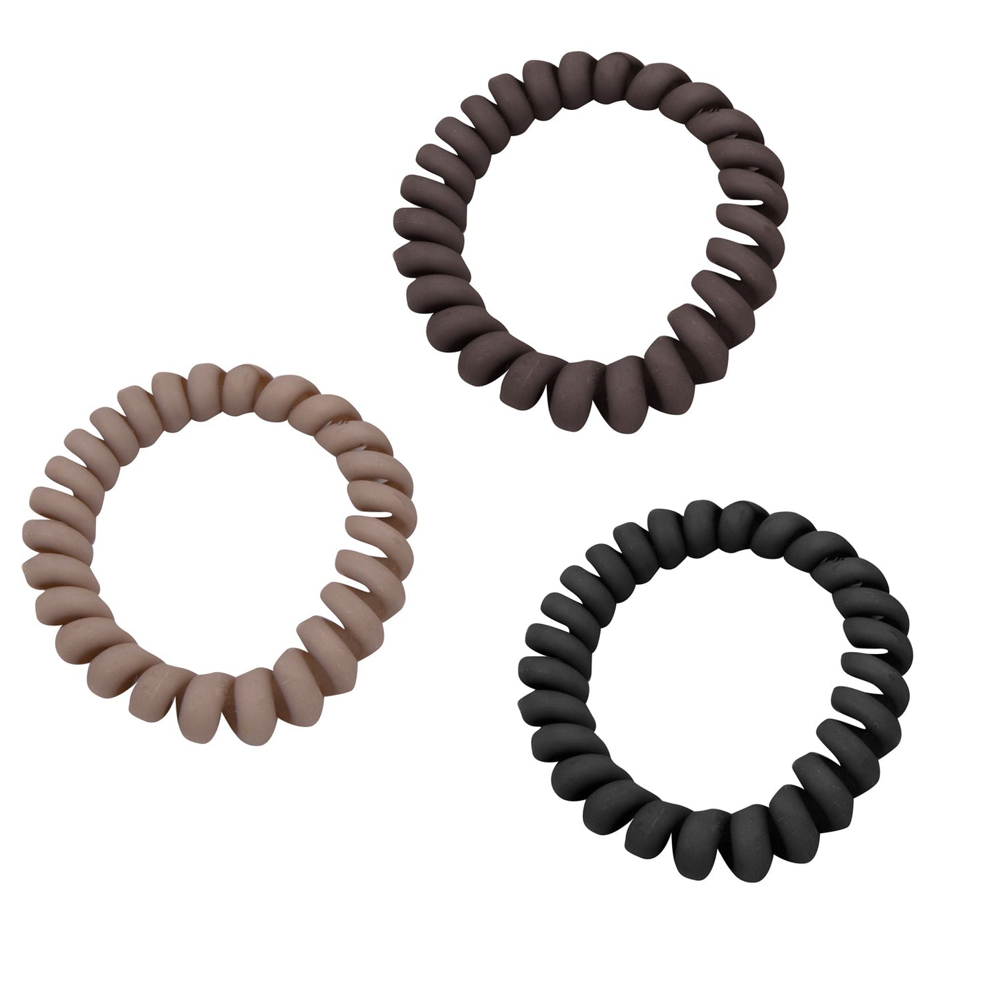 WOO OOW Set 3 Gomas Cable Marrón