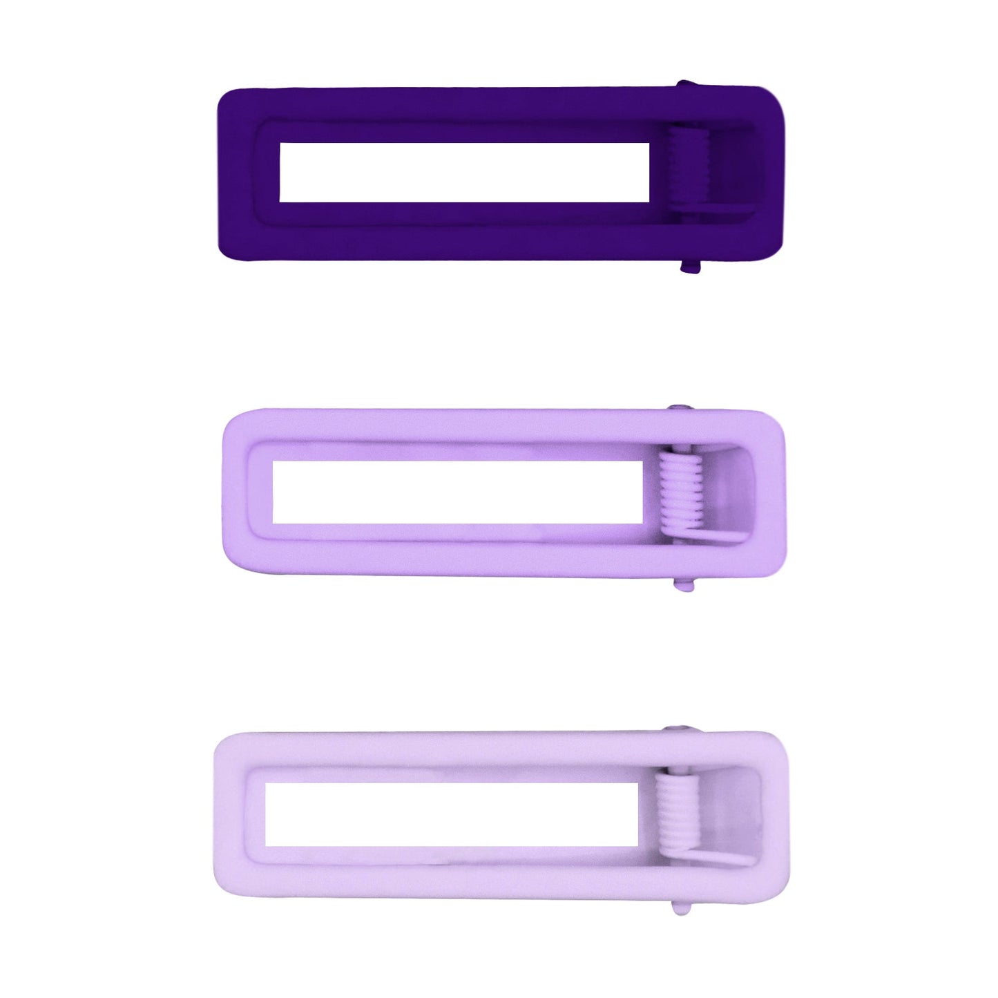 Oh My Hair Set 3 Clips Rectangulares Rubber