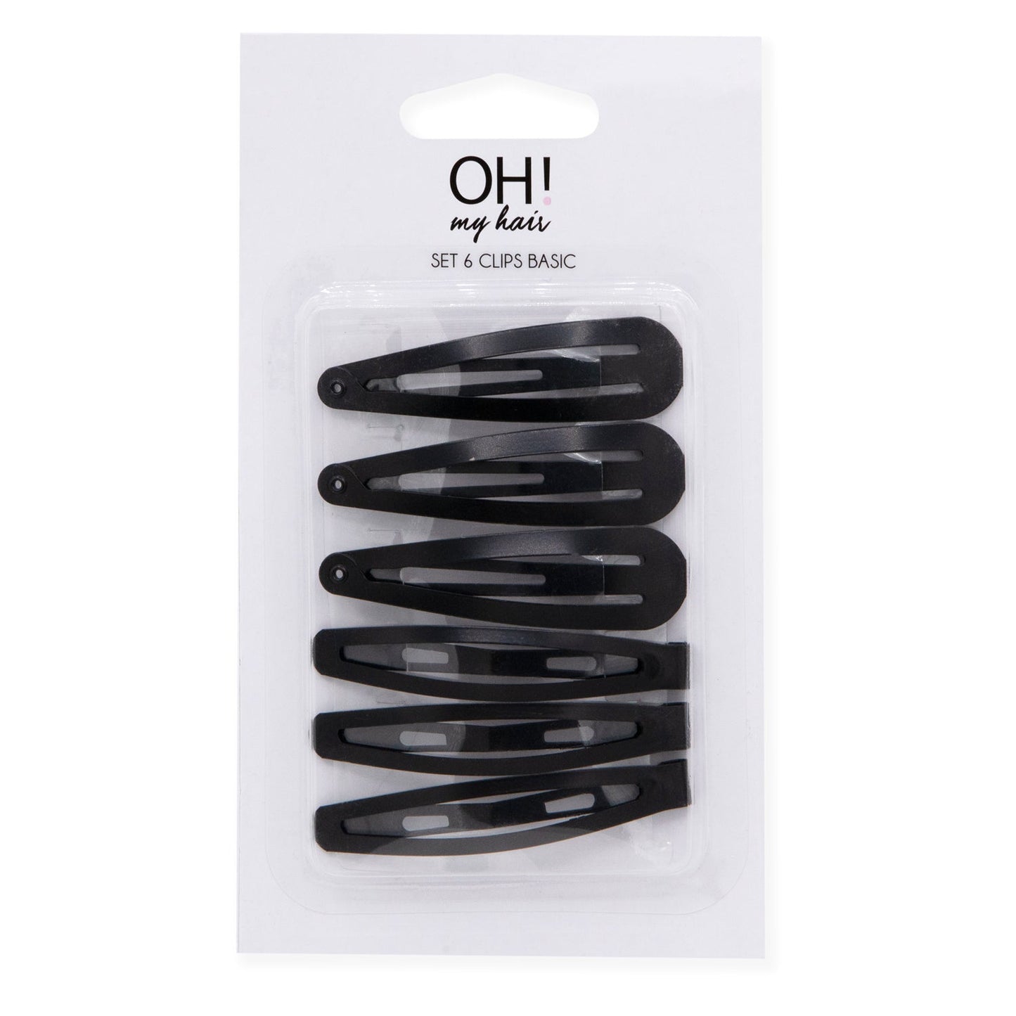 Oh My Hair Set 6 Clips Basic Negro