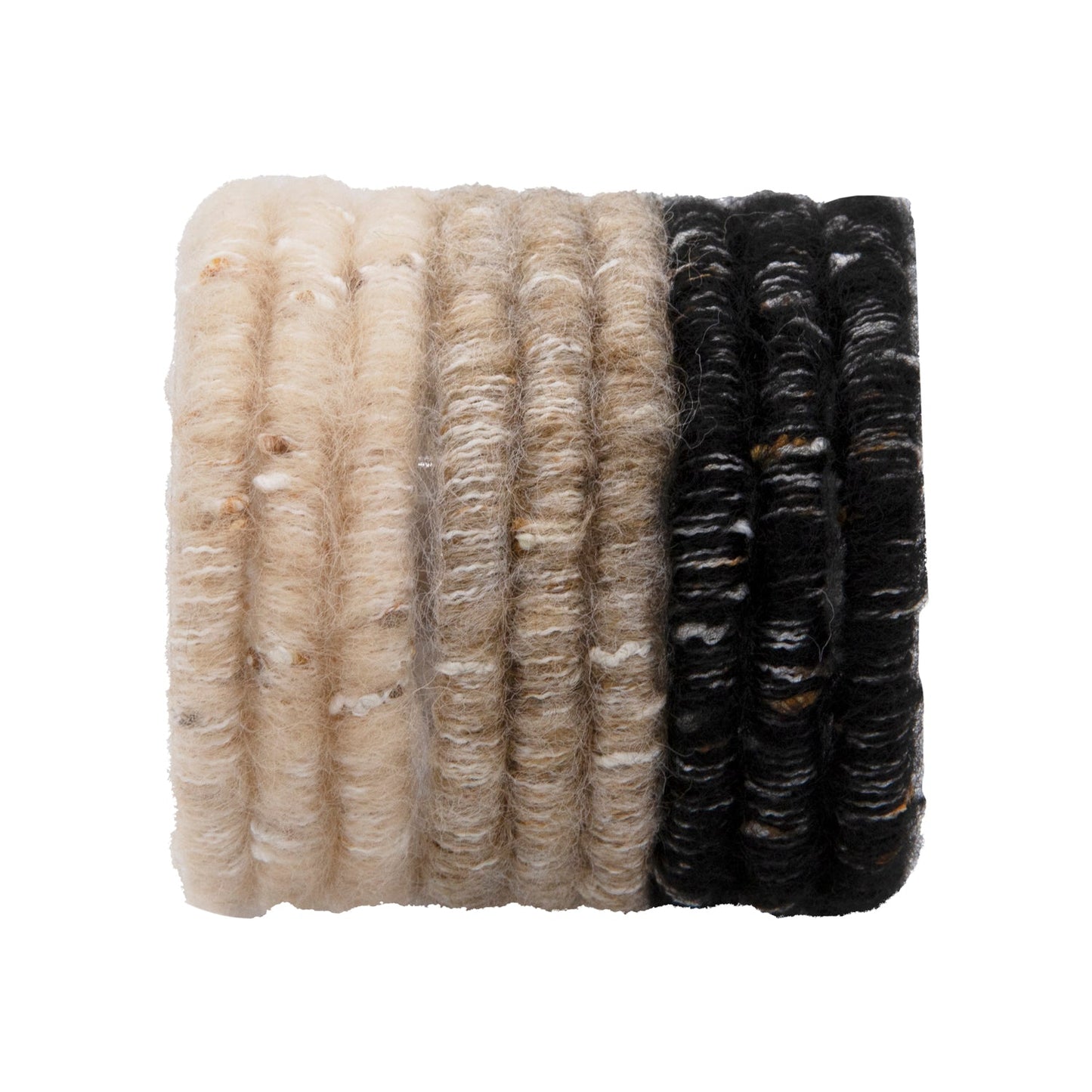 Oh My Hair Set 9 Gomas Mohair Negro y Beige