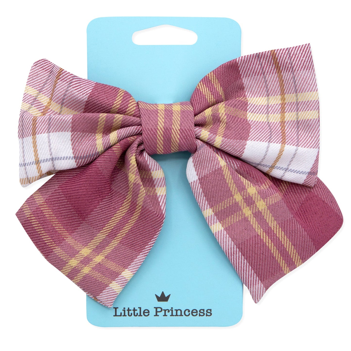 Little Princess Pasador Lazo Grande Cuadros