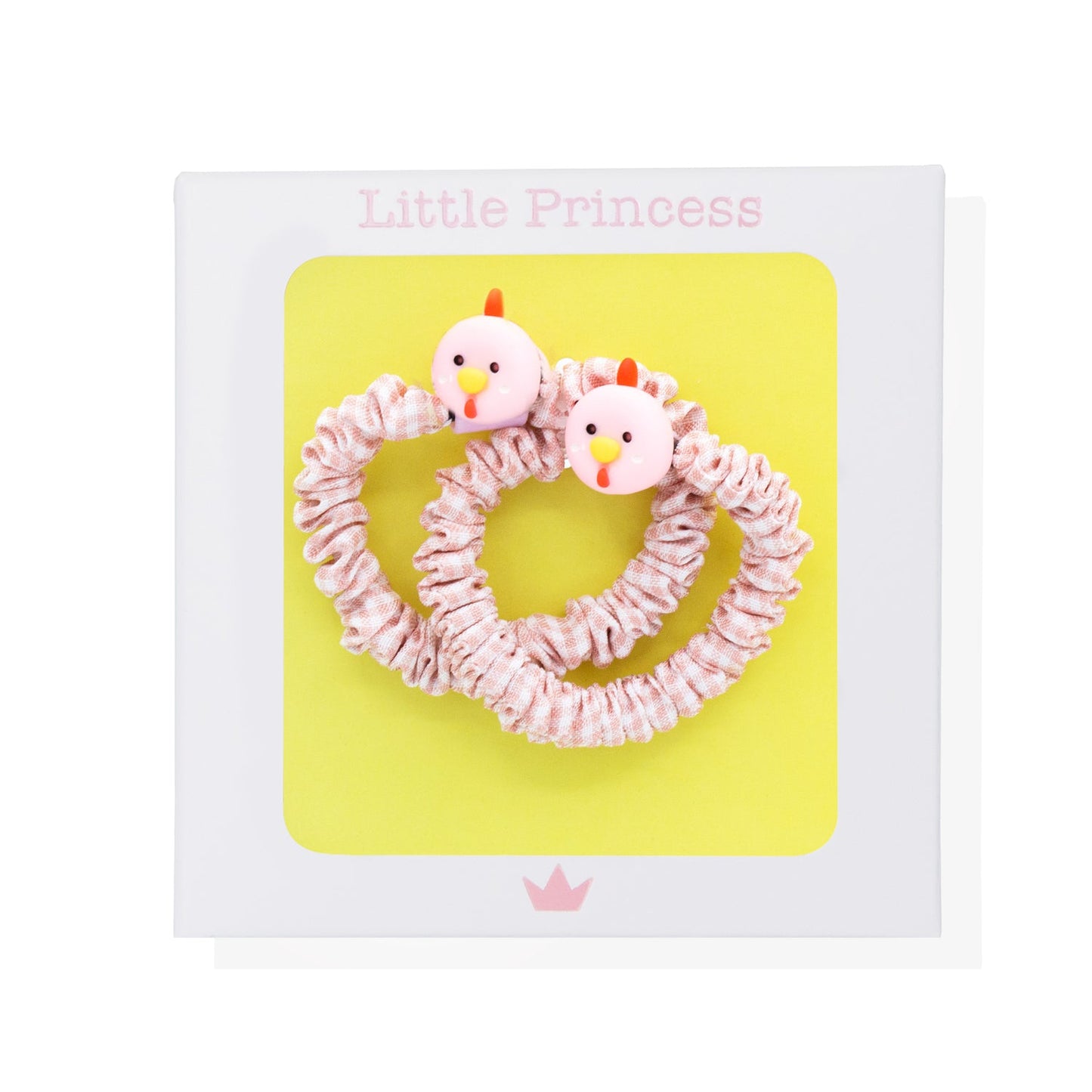 Little Princess Set 2 Scrunchies de Animalitos Rosas