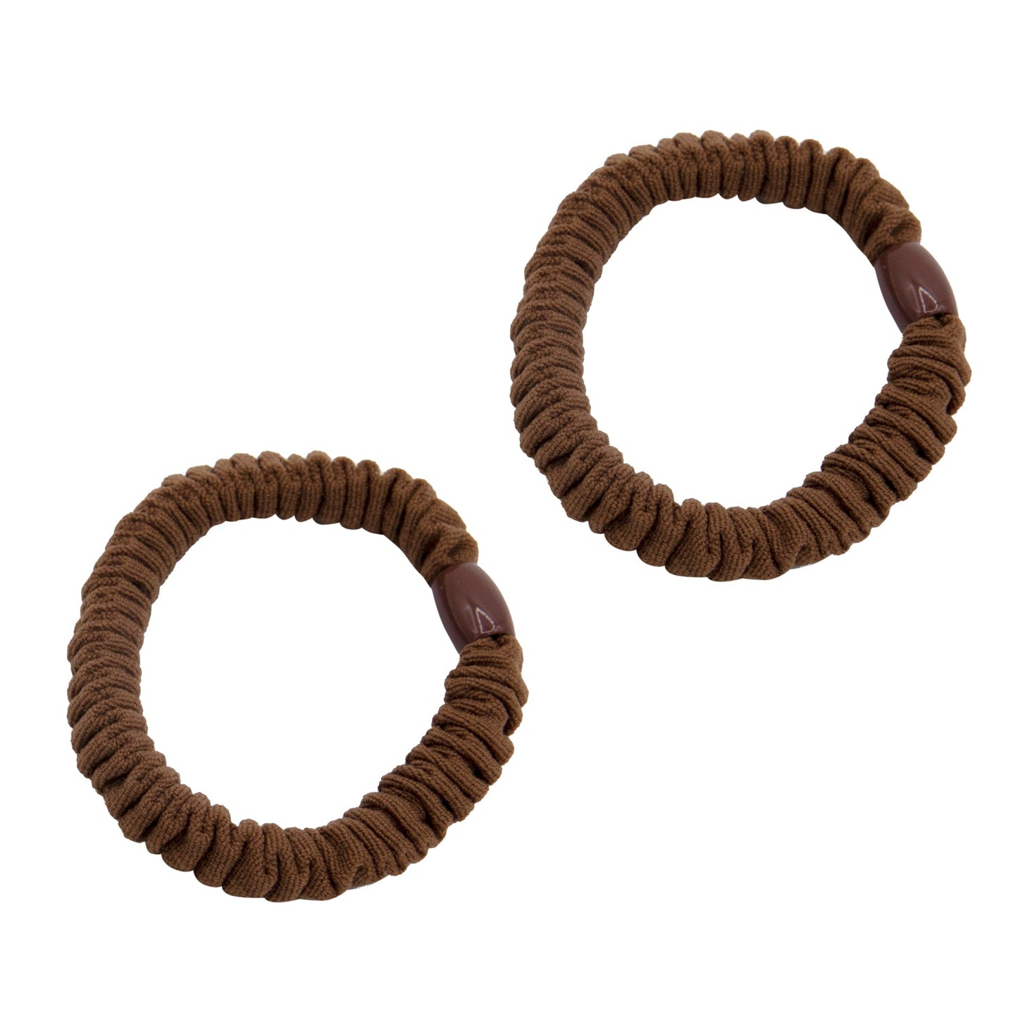 WOO OOW Set 2 Gomas Fruncidas Marrón