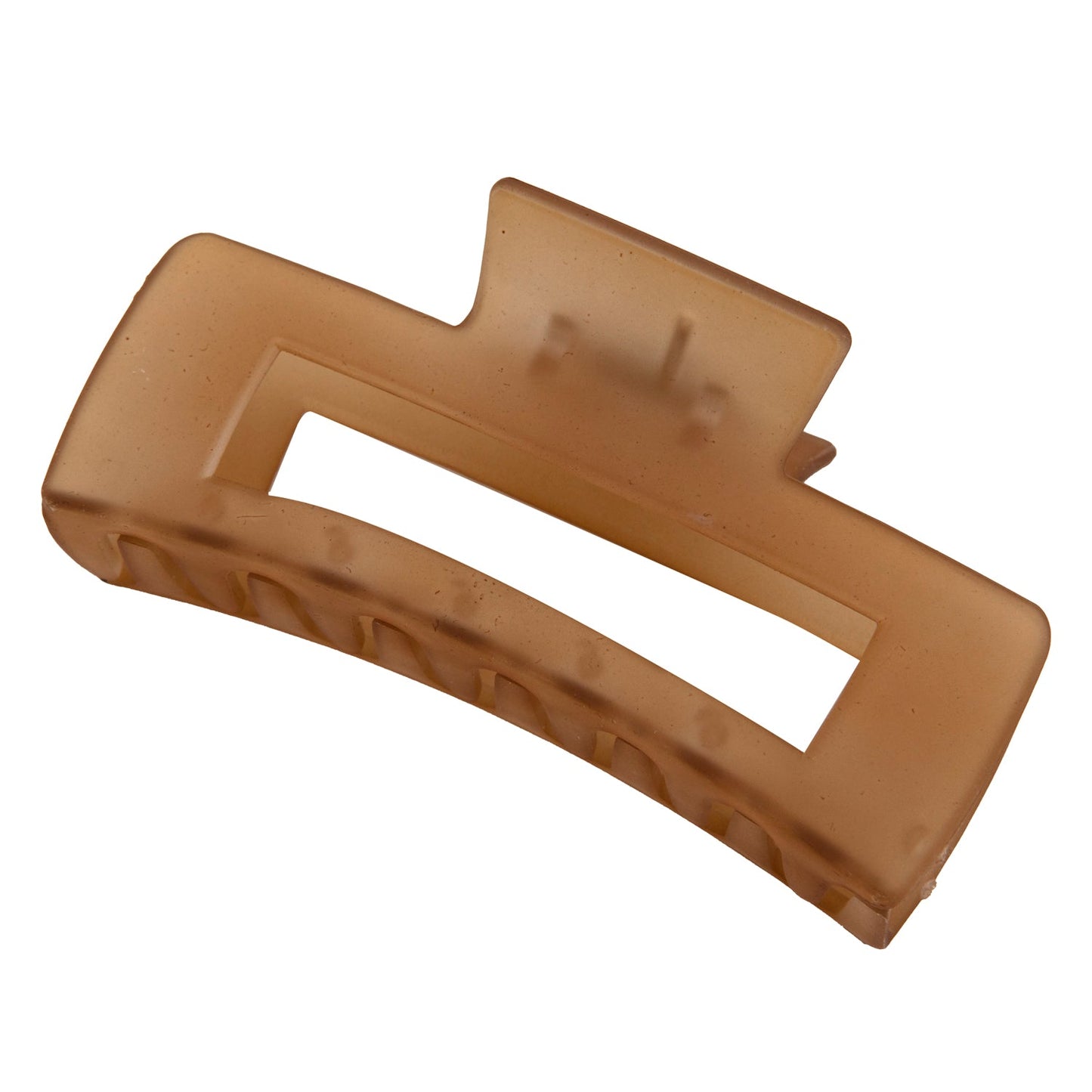 WOO OOW Pinza Rectangular Marrón Transparente