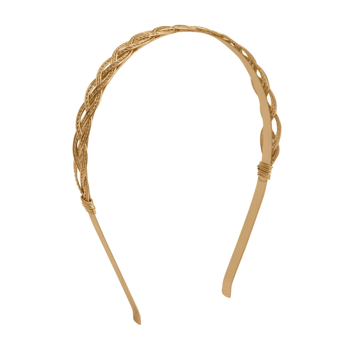 Oh My Hair Diadema Trenza Fina Dorada