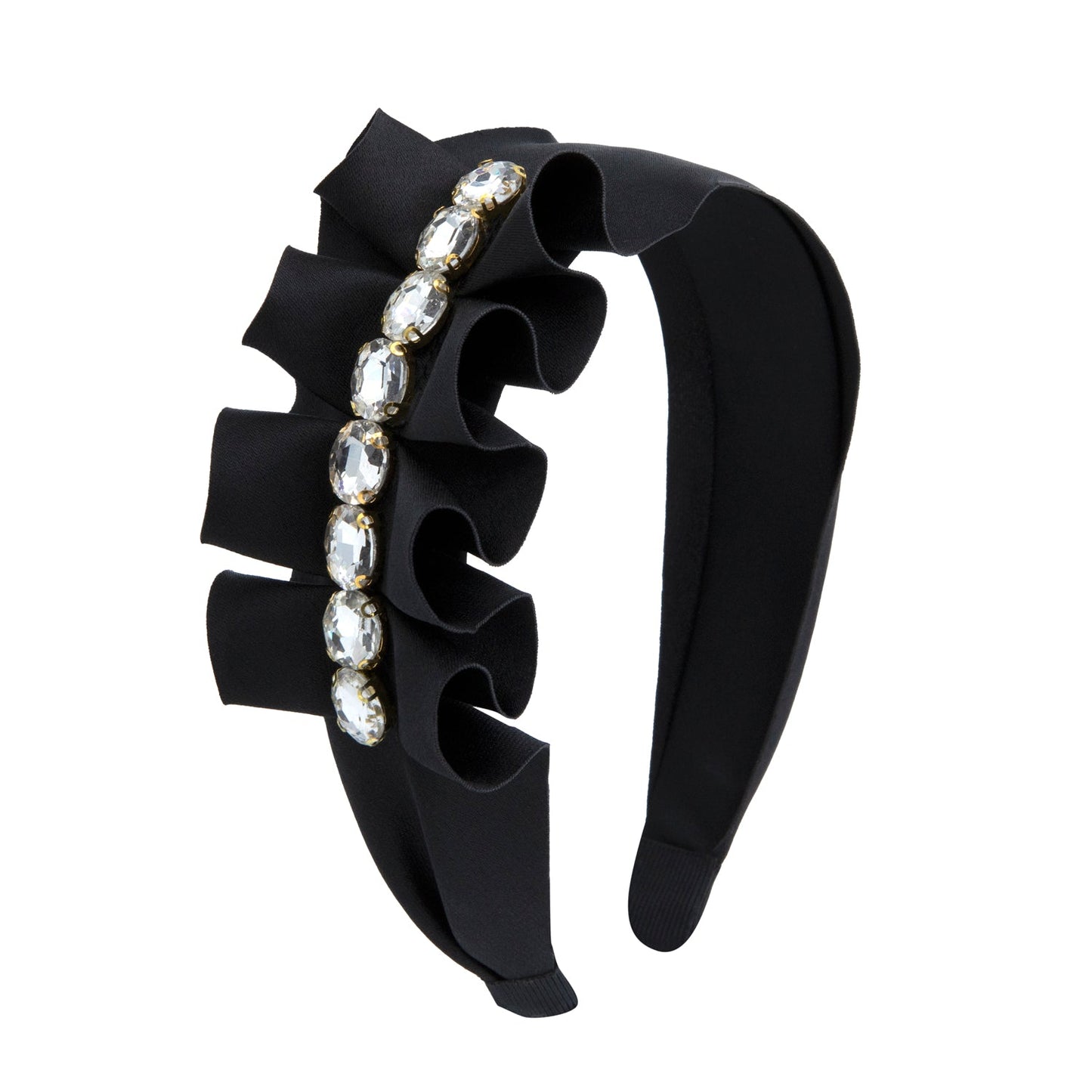 Oh My Hair Diadema Ancha Detalle Fruncido y Brillos