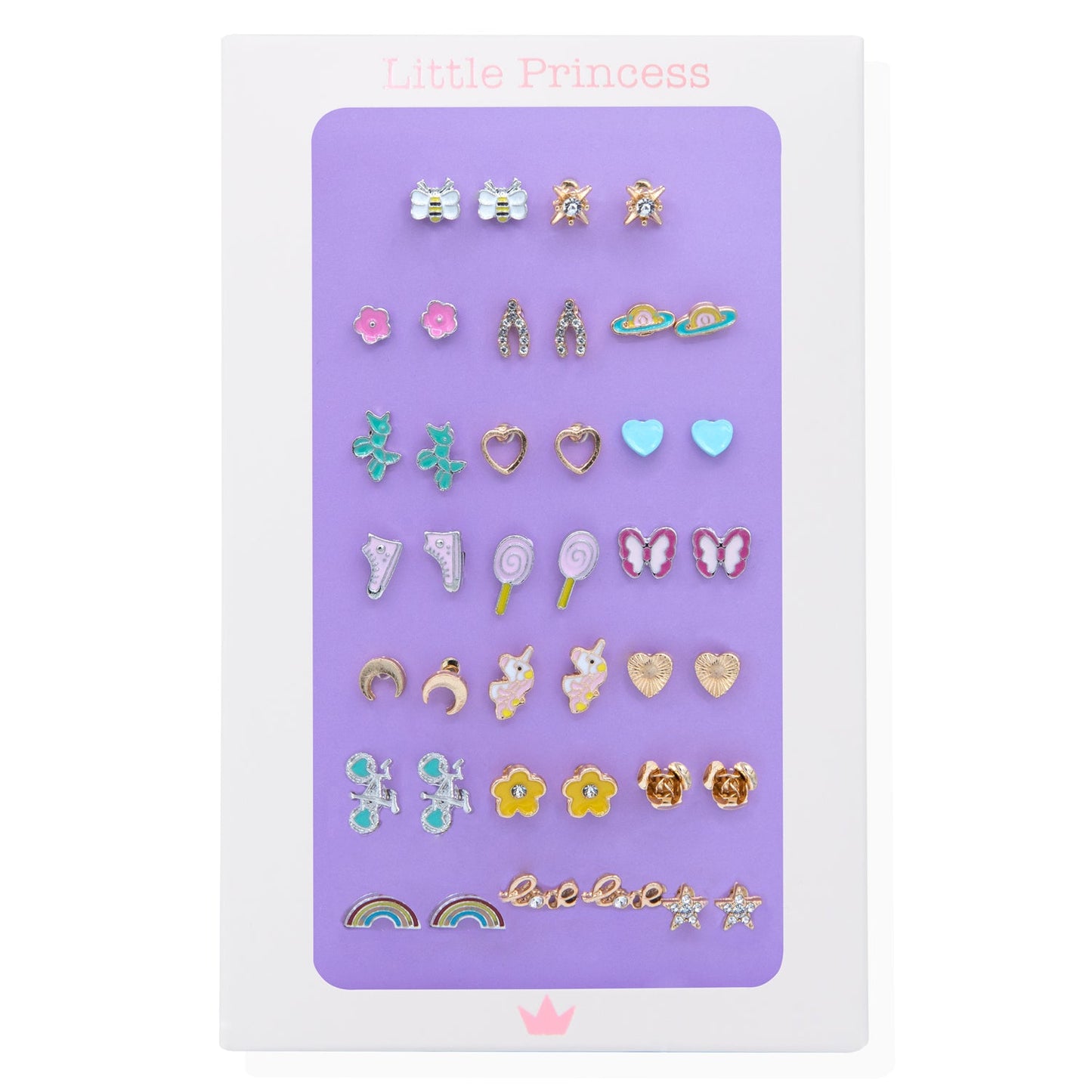 Little Princess Set 20 pares de Pendientes Love