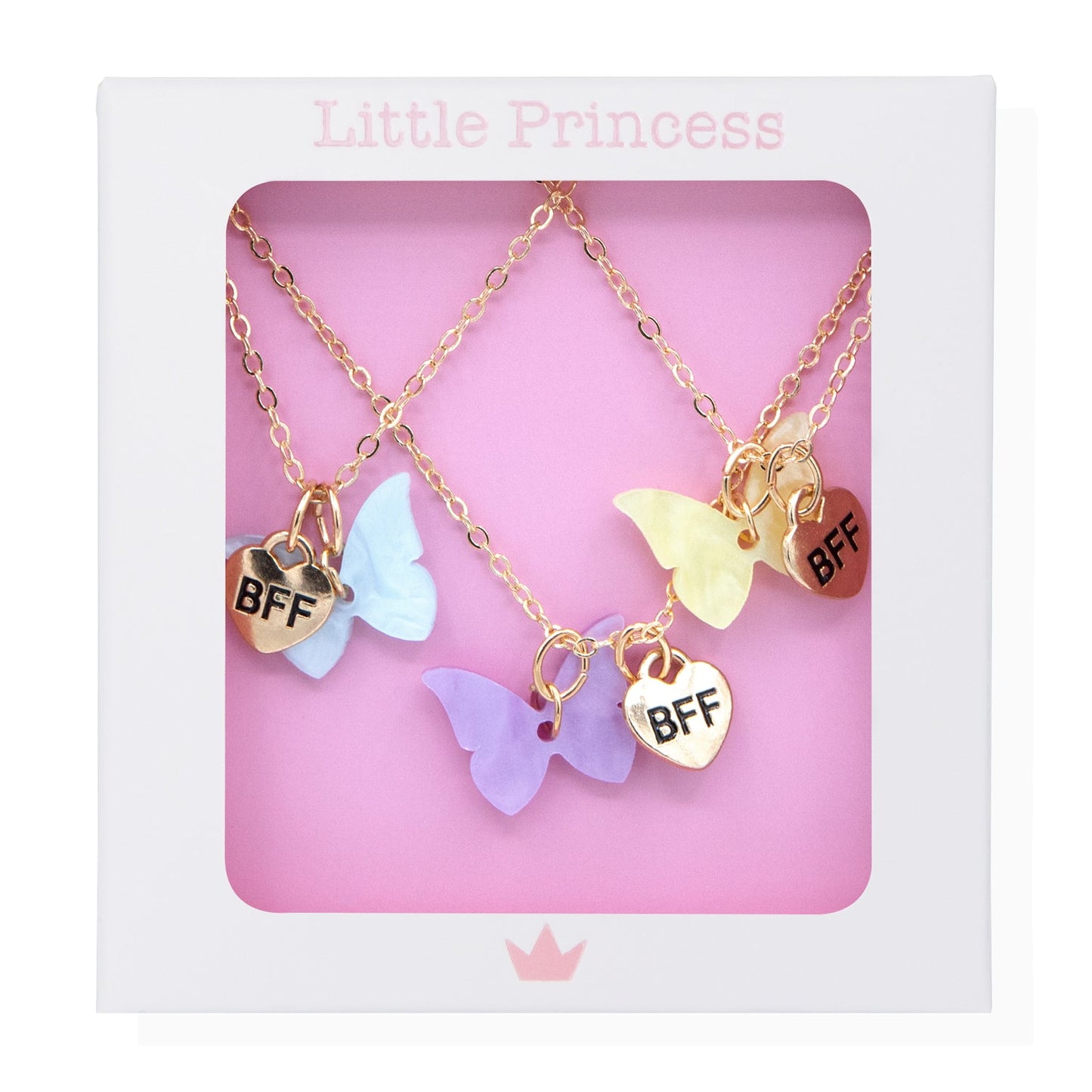 Little Princess Set 3 Collares BFF Mariposa