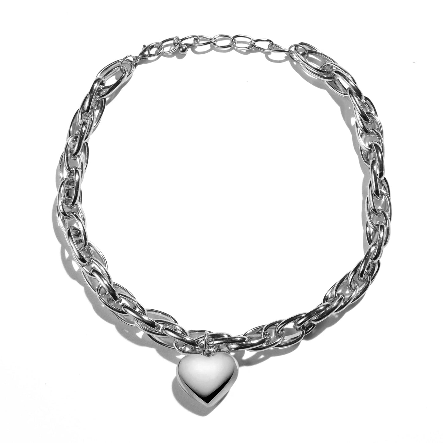 Cadena Heart Silver