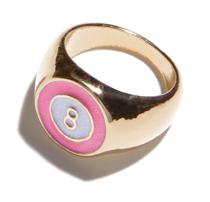 Anillo Sello 8 Rosa