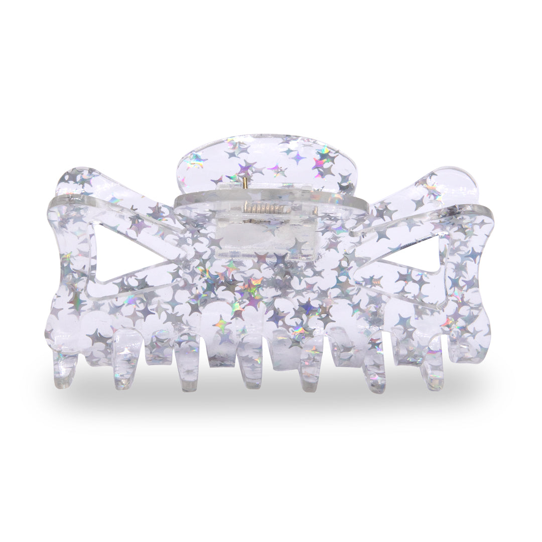 Oh My Hair Pinza Transparente con Estrellas Glitter