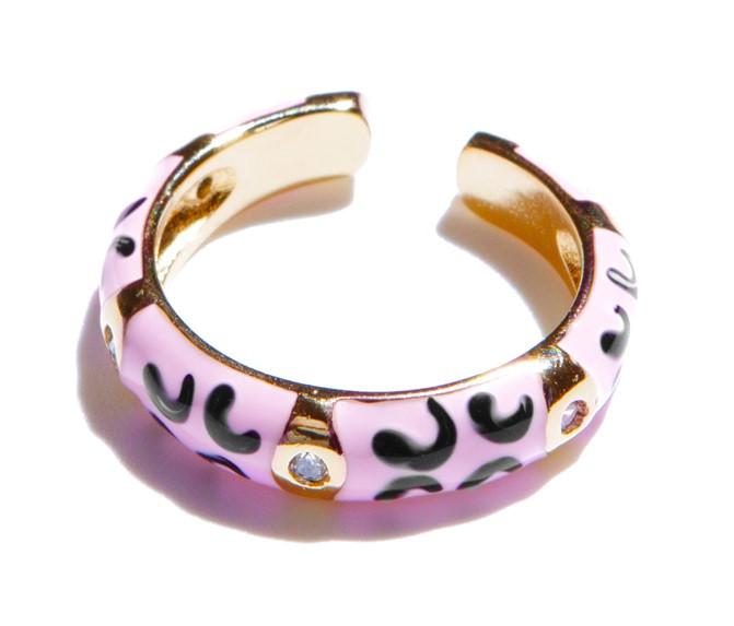 Anillo Animal Print Rosa