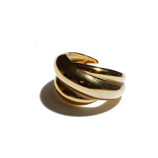 Anillo Triple Dorado