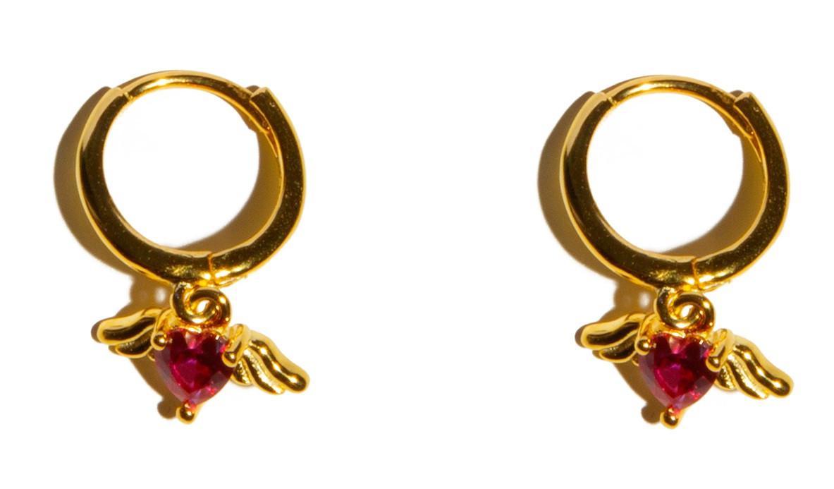 Pendientes Corazones con Alas