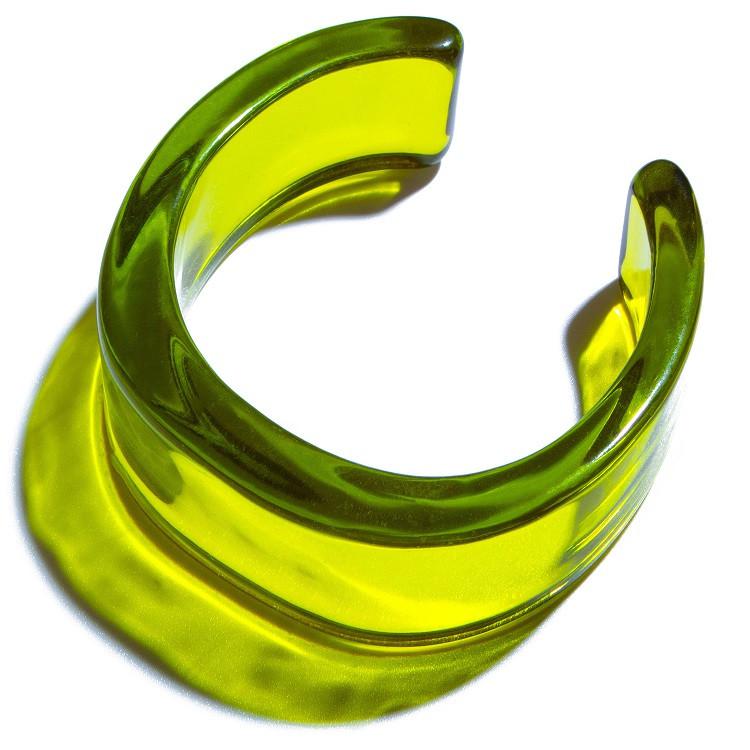 Pulsera Transparente XL Verde