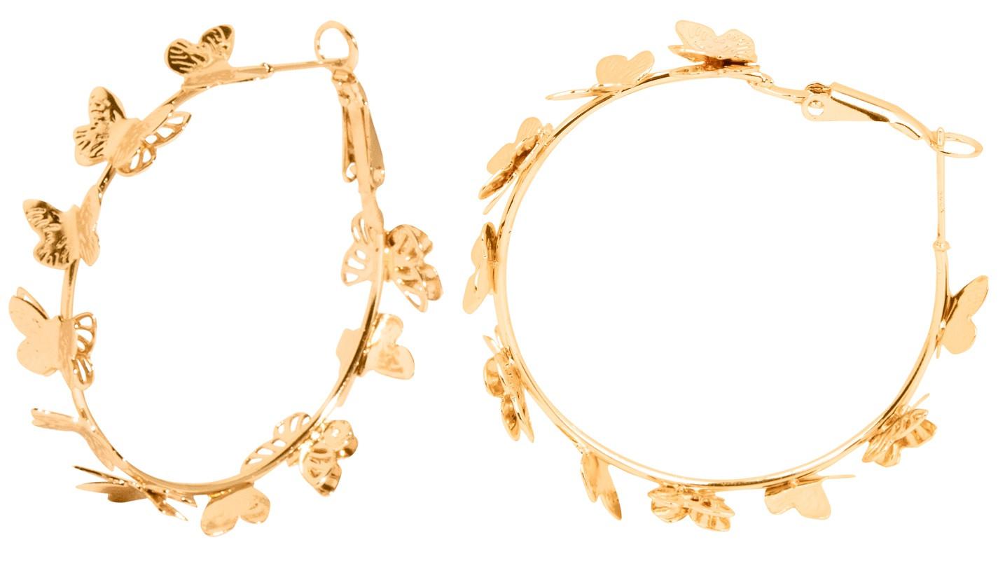Pendientes Oro con Mariposas