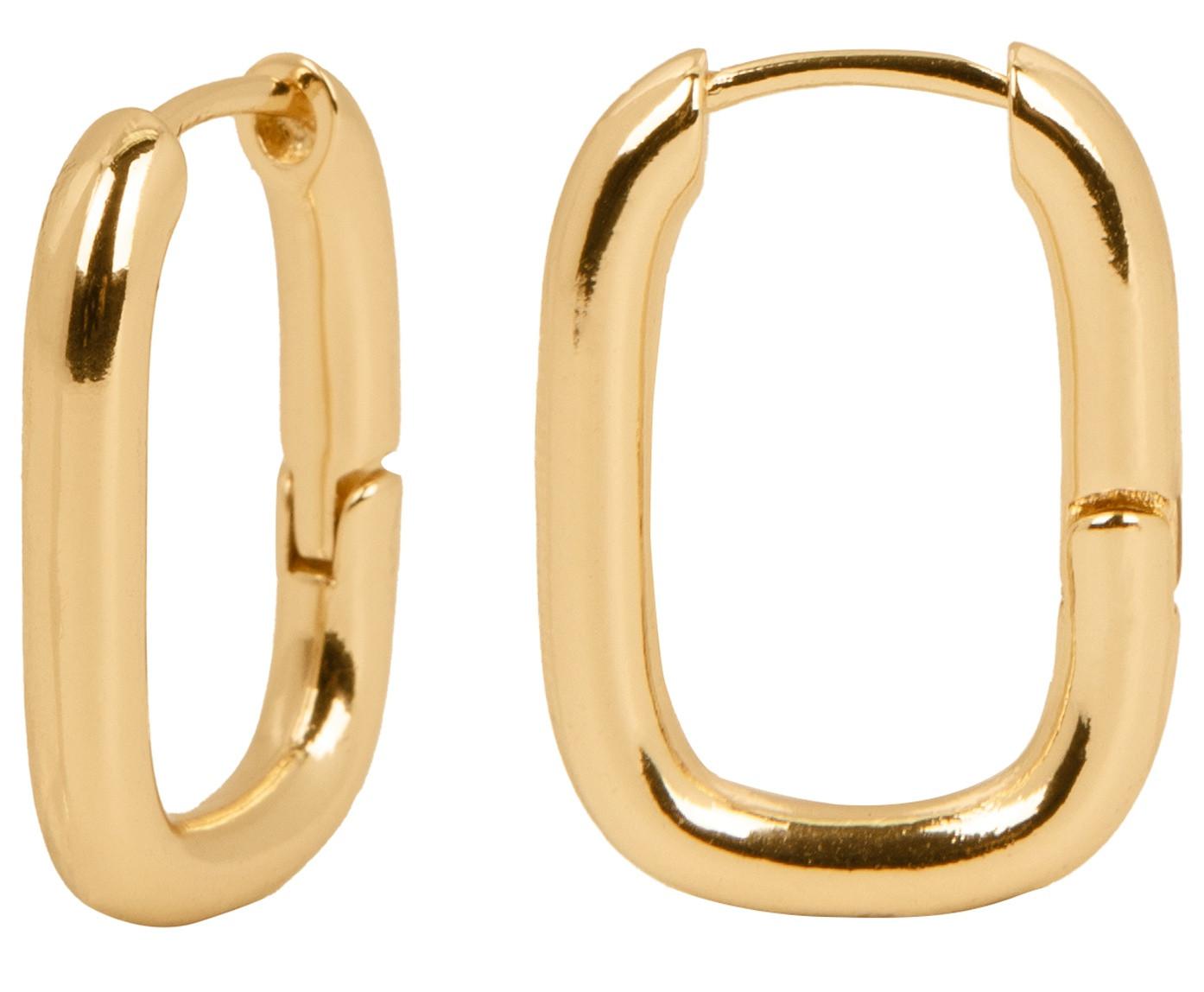 Pendientes Aro Cuadrado Oro