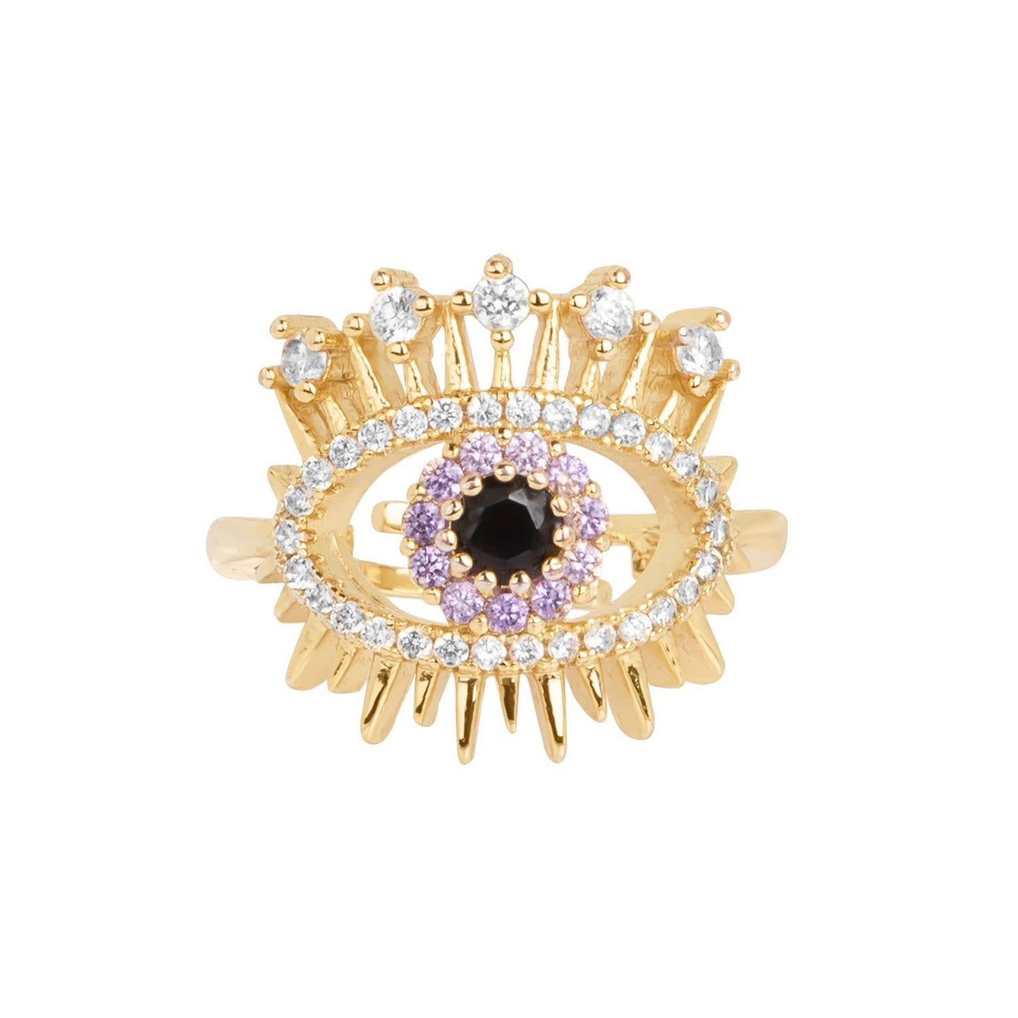 Anillo Ajustable Ojo Pedrería