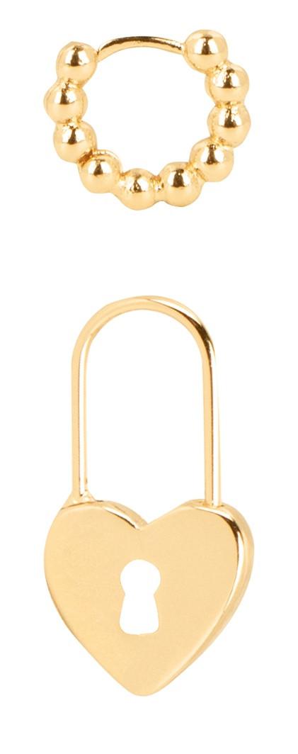 Pendientes Corazón y Bolitas