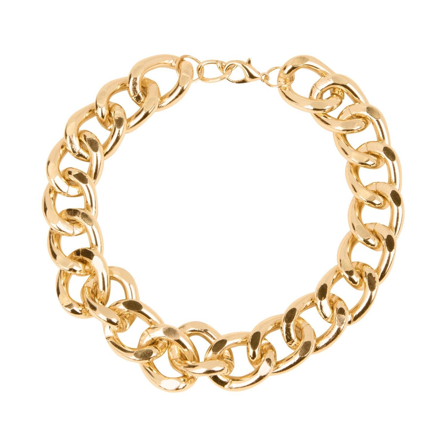 Collar Eslabones Gruesos Dorado