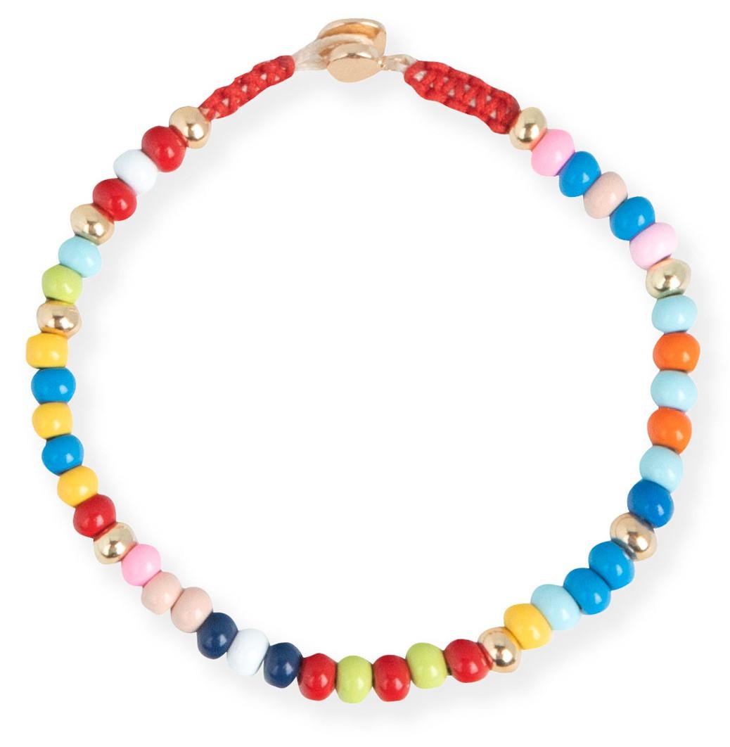 Pulsera Cuentas Redondas Multicolor