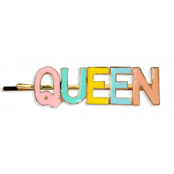 Little Princess Horquilla Letras Multicolor Queen