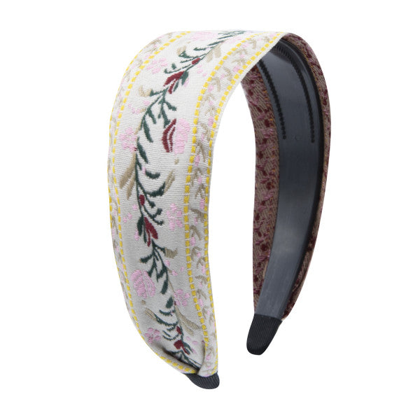 Oh My Hair Diadema Bordada Flores Beige