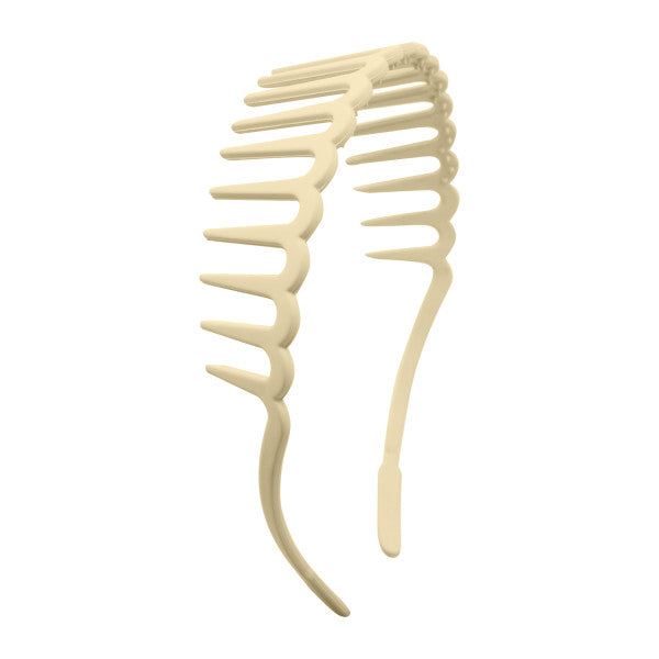Oh My Hair Diadema con Púas Beige