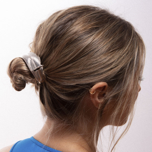 Oh My Hair Horquilla Moño Hojas Plata