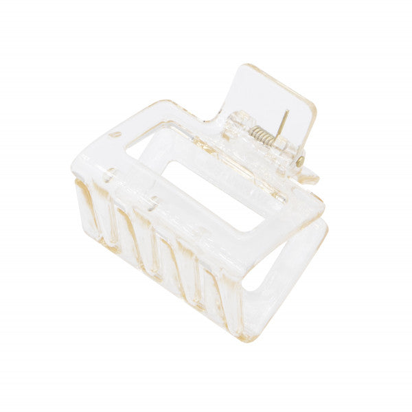 Oh My Hair Pinza Mediana Cuadrada Beige Transparente