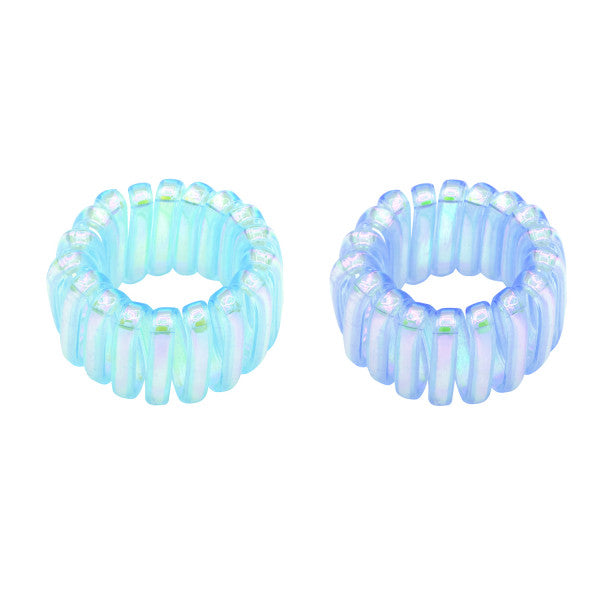 Oh My Hair Set 2 Gomas Cable Ancha Azul y Celeste