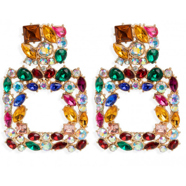 Pendientes Cuadrados Cristales