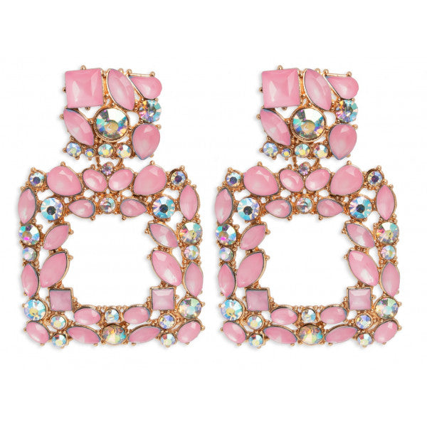Pendientes Cuadrados Cristales