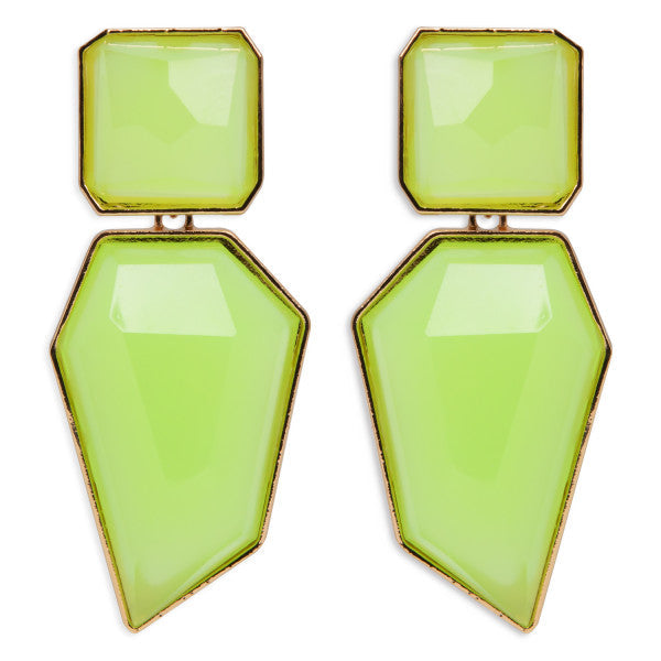 Pendientes Piedras Geométricas