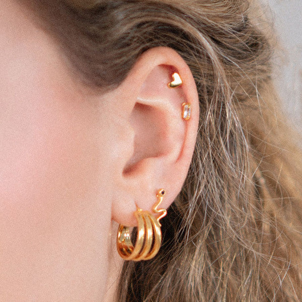 Pendientes Serpiente Piedra