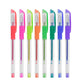 Set 8 Bolígrafos Gel con Purpurina