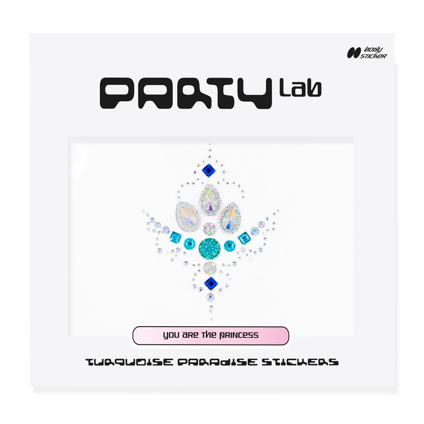 Party lab TURQUOISE PARADISE STICKERS