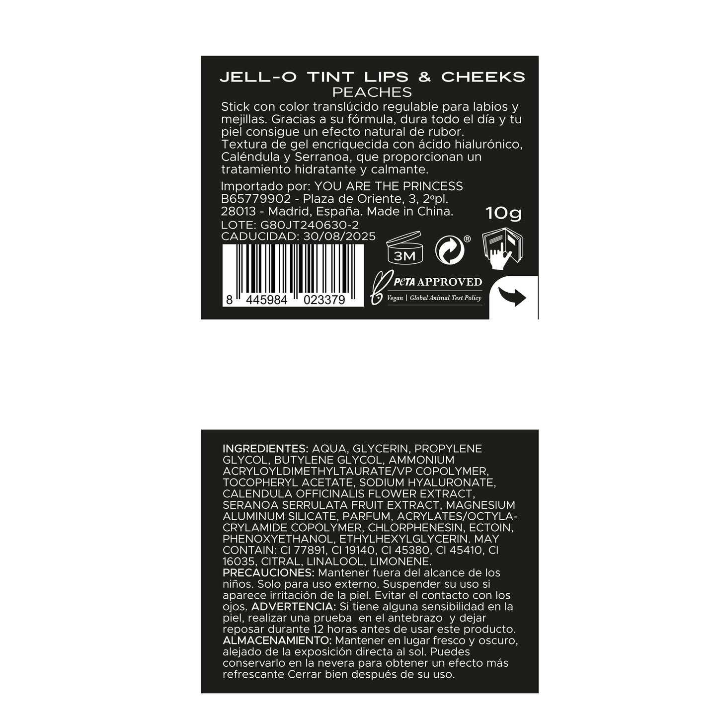 JELLY TINT LIPS & CHEEKS TINTE PARA LABIOS Y MEJILLAS