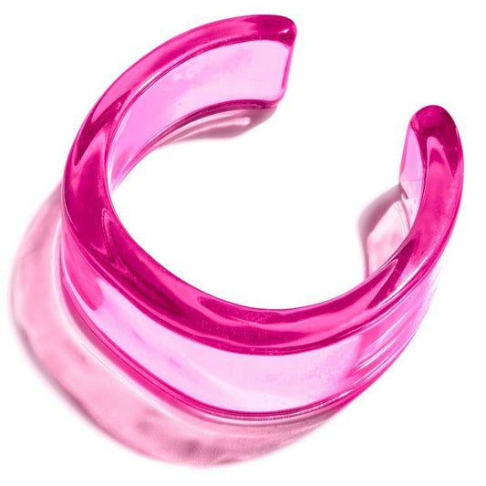 Pulsera Transparente XL Rosa