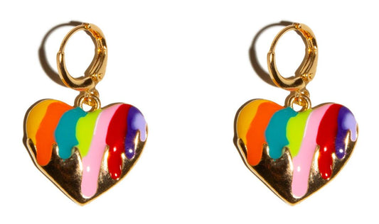 Pendientes Corazones Multicolor
