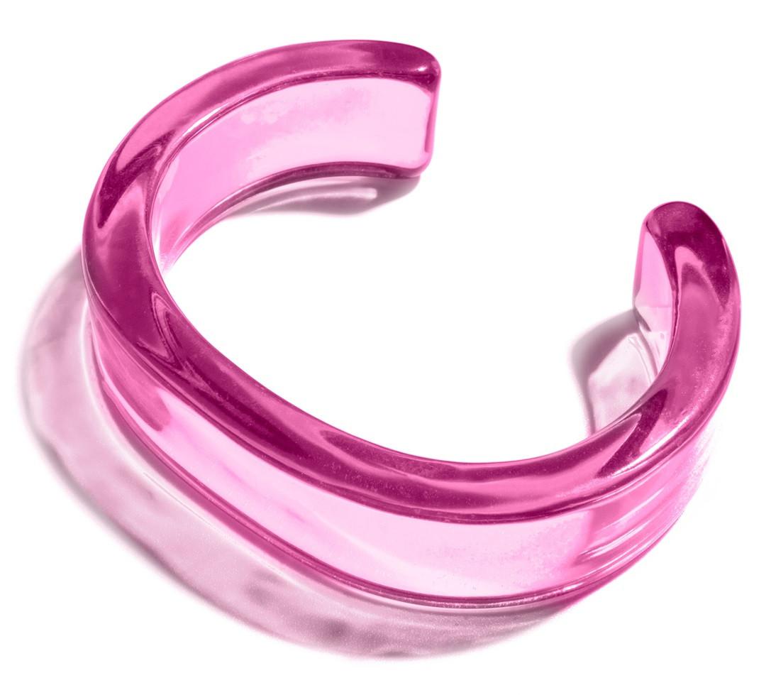 Pulsera Transparente Rosa