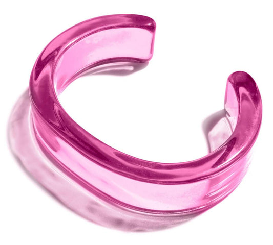 Pulsera Transparente Rosa