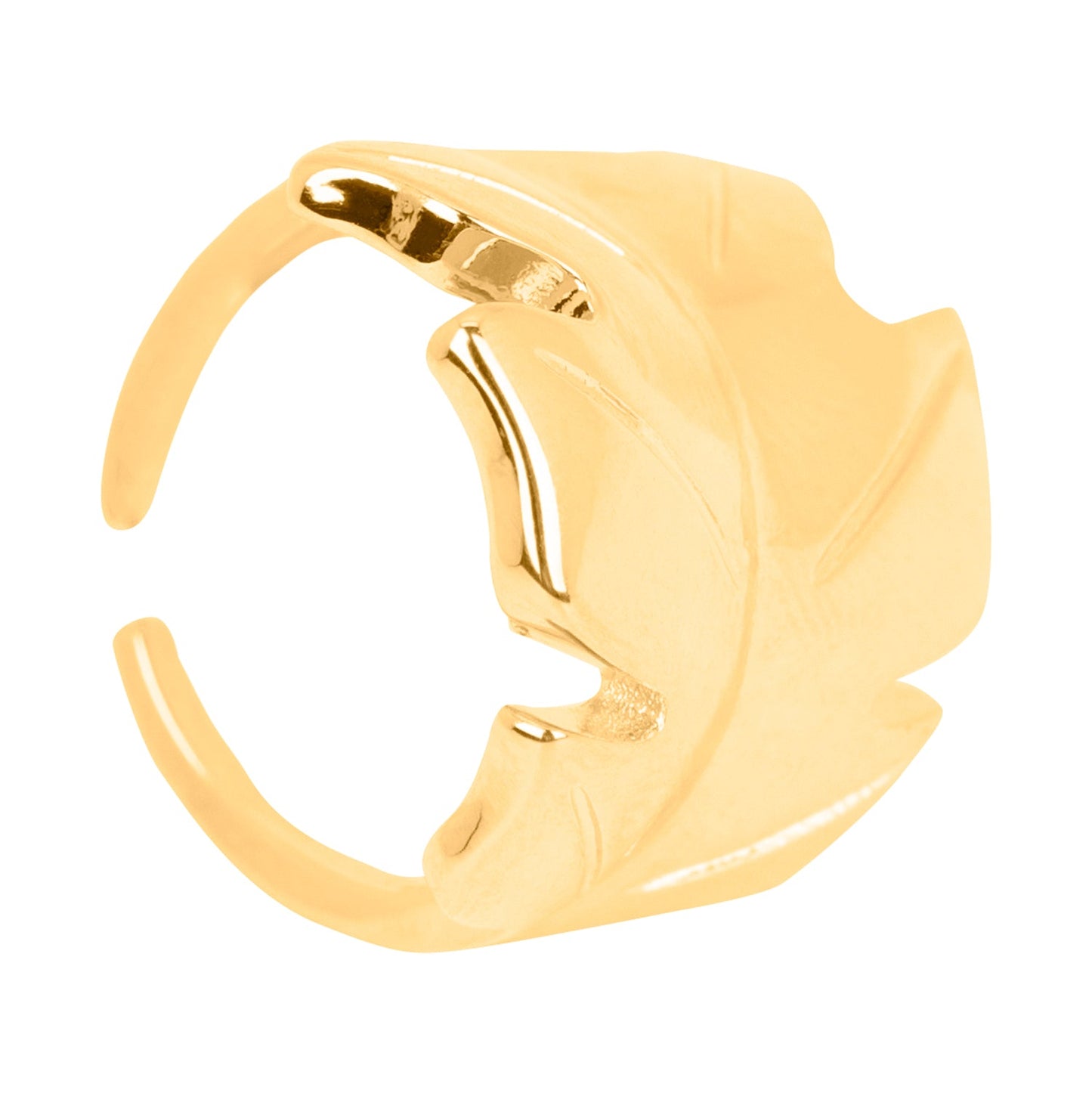 Anillo Dorado Hoja
