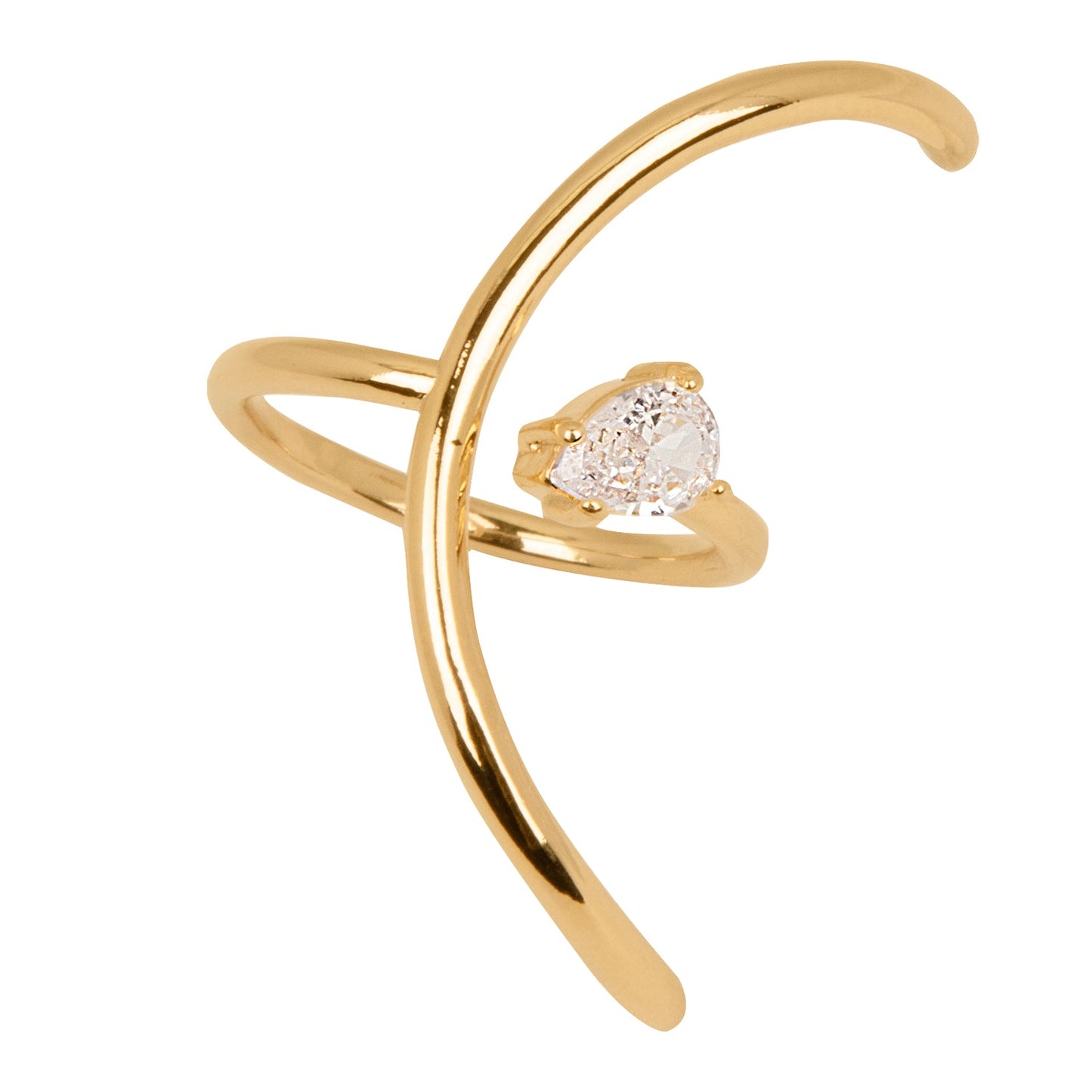 Anillo Dorado Media Luna