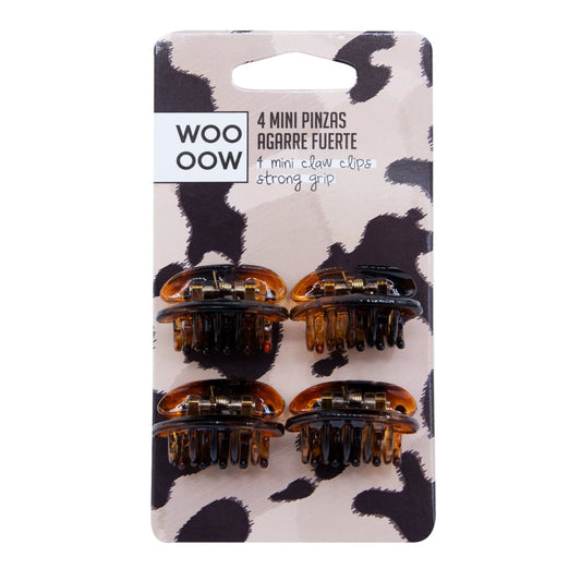 WOO OOW Set 4 Mini Pinzas de Agarre Fuerte