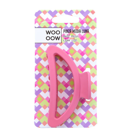 WOO OOW Pinza Rosa Media Luna