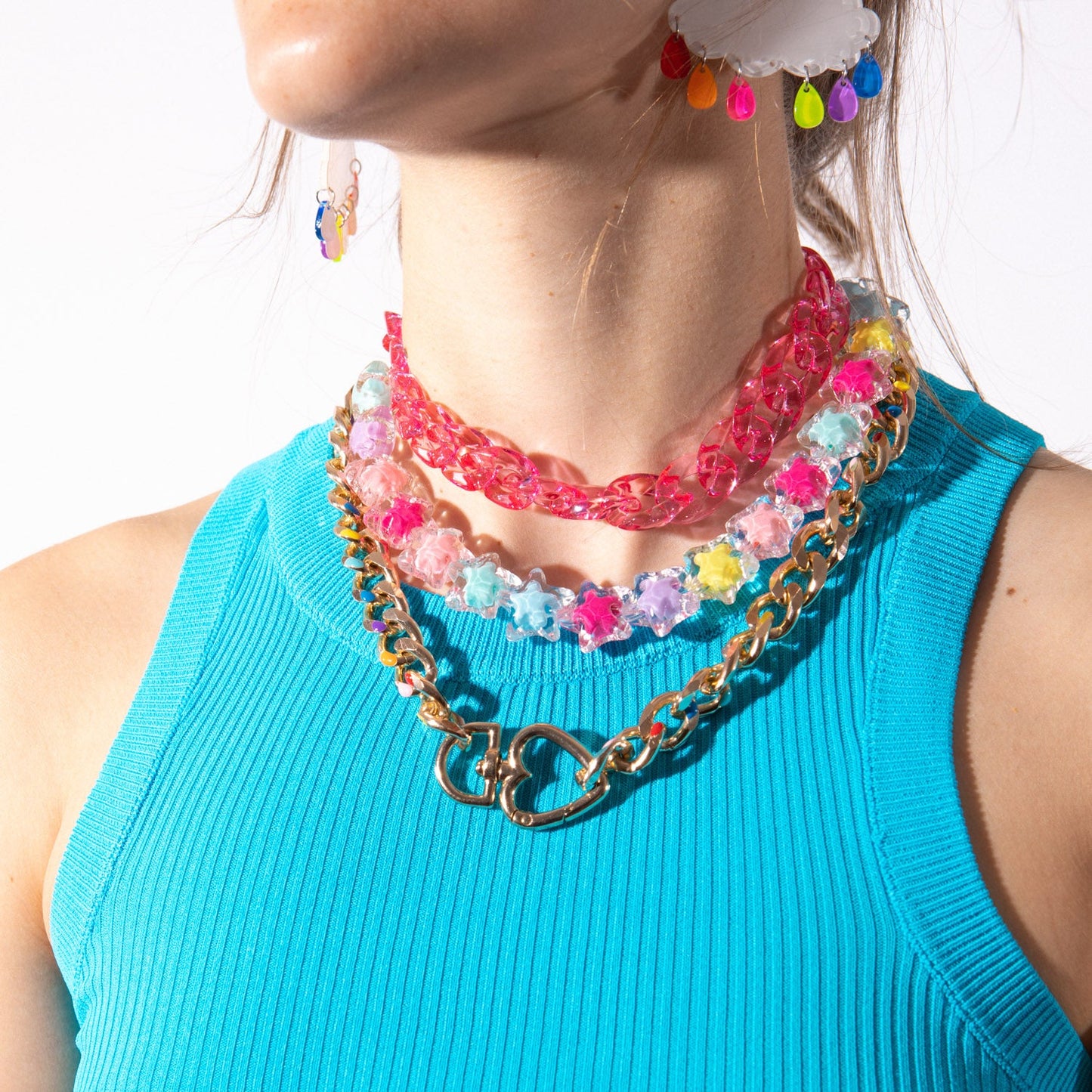 Collar Estrellas Multicolor